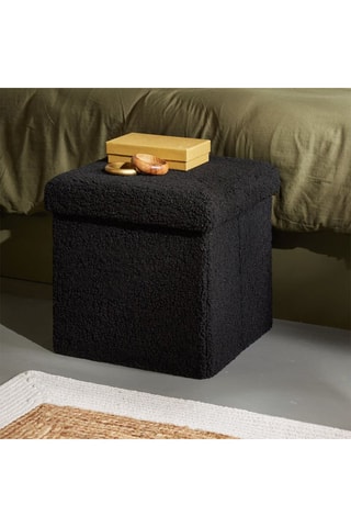 Pouf Matcha - 38 x 38 cm - Noir