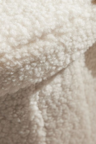 Tabouret coffre pliable - Craie - Tissu bouclette