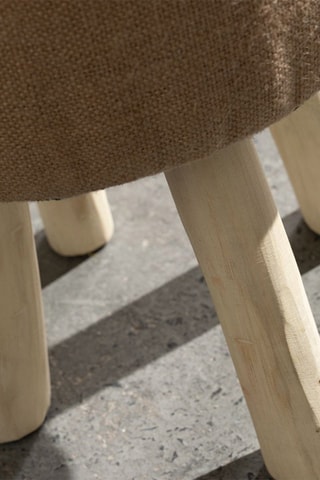Tabouret en bois Indies - 24 x 25 cm - Naturel