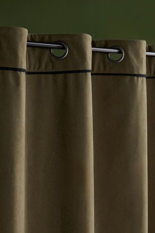 Rideau en velours - Vert foncé - 140 x 240 cm