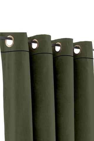 Rideau en velours - Vert foncé - 140 x 240 cm