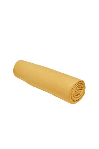 Drap-housse en coton 130 g/cm² Essential - Ocre - Bonnet 25 cm