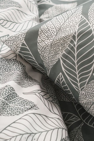 Parure de couette en flanelle de coton - Gris clair