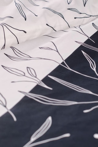 Parure de couette en coton 57 fils/cm² - Noir