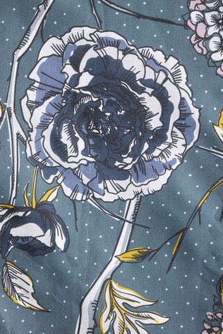 Parure de couette en coton - 57 fils/cm² - Bleu