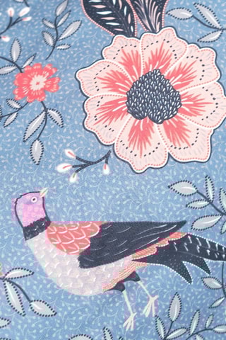 Parure de couette réversible en coton - 57 fils/cm² - Bleu