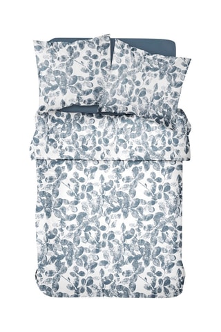 Parure de couette en coton Sunshine - Blanc et gris