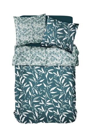 Parure de couette en coton Mawira 2.06 - Bleu et vert