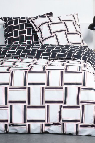 Parure de couette en coton Sunshine - Blanc