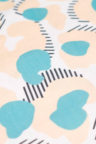 Parure de couette en coton Sunshine 11.37 - Bleu et blanc