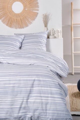 Parure de couette en coton 57 fils/cm² - Blanc