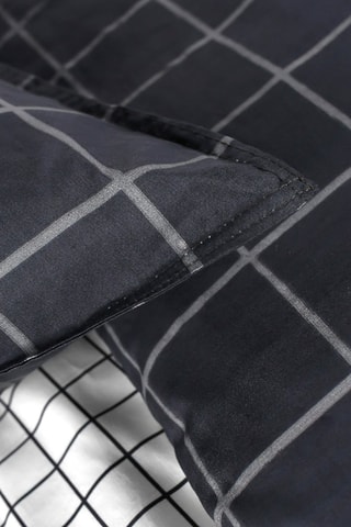 Parure de couette en coton Sunshine - Noir et blanc