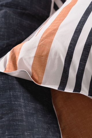 Parure de couette en coton 57 fils/cm² - Noir et blanc