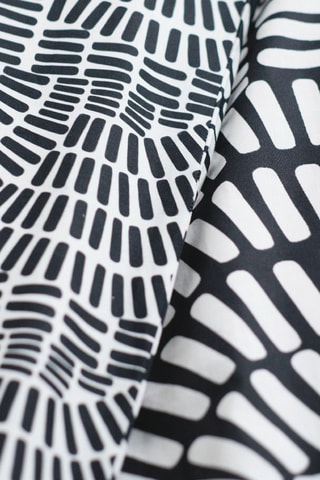 Parure de couette en coton Sunshine - Noir et blanc