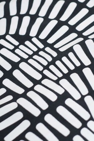 Parure de couette en coton Sunshine - Noir et blanc