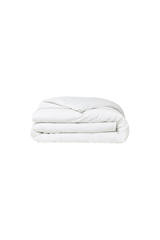 Housse de couette en percale de coton 78 fils/cm² Prestige - Craie