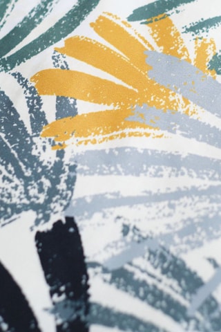 Parure de couette en coton Sunshine - Blanc et vert