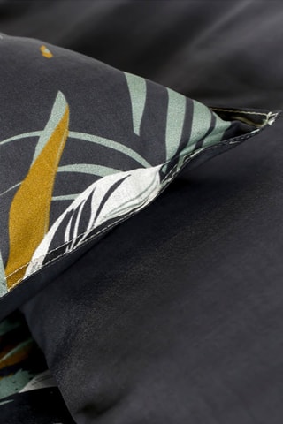 Parure de couette en coton Sunshine - Anthracite et ocre