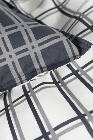 Parure de couette en coton Sunshine - Noir et blanc