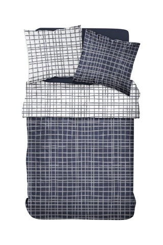 Parure de couette en coton Sunshine - Noir et blanc