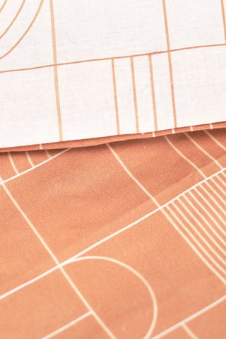 Parure de couette en coton Sunshine - Orange