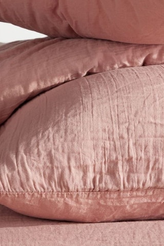 Parure de lit en gaze de coton - Rose