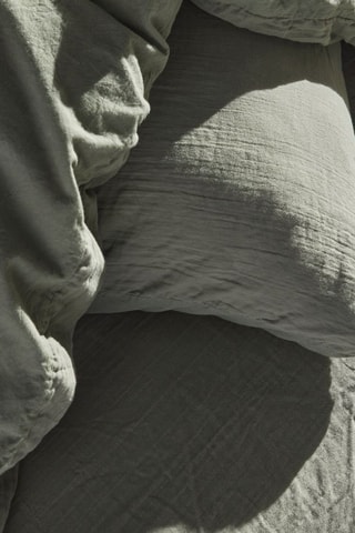 Parure de couette en gaze de coton 155 fils/cm² - Vert