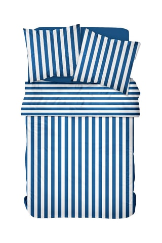 Parure de couette en coton 47 fils/cm² - Bleu roi