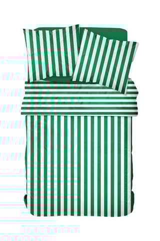 Parure de couette en coton 47 fils/cm² - Vert foncé