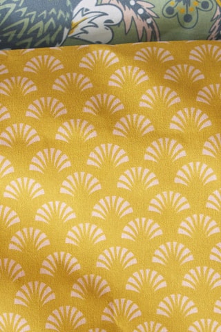 Parure de couette en coton 57 fils/cm² Sunshine - Vert et jaune