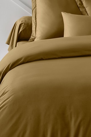 Housse de couette en coton Essential - Marron