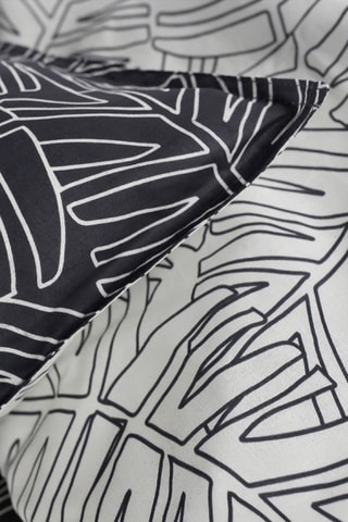 Parure de couette en coton Sunshine - Noir et blanc