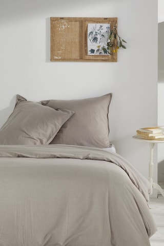 Parure de couette Charme - Taupe