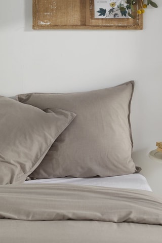 Parure de couette Charme - Taupe