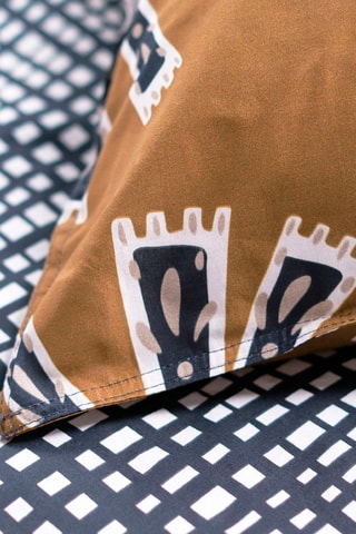 Parure de couette en coton Sunshine 11.11 - Marron