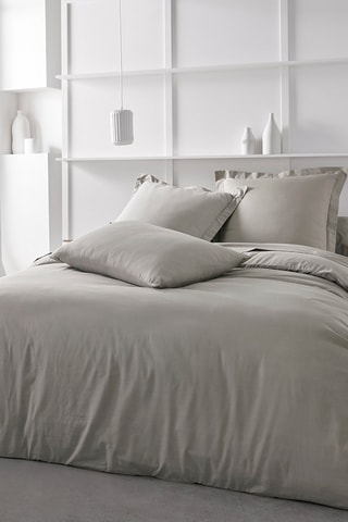 Drap plat en coton 57 fils/cm² Essential - Beige