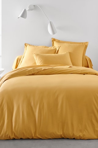 Housse de couette en coton 57 fils/cm²  Essential  - Ocre
