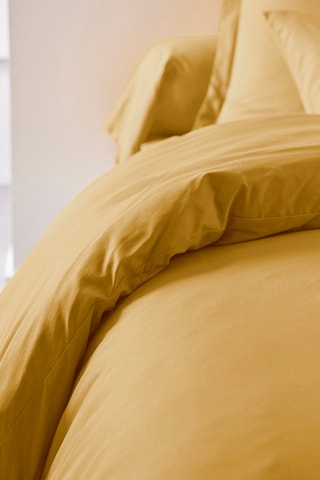 Housse de couette en coton 57 fils/cm²  Essential  - Ocre