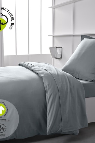 Housse de couette en coton biologique 57 fils/cm² Today Organic - Gris