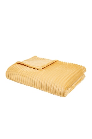 Plaid XL Essential Ribbed Ocre - 150 x 200 cm