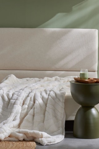 Plaid Matcha - Ecru - 130 x 180 cm