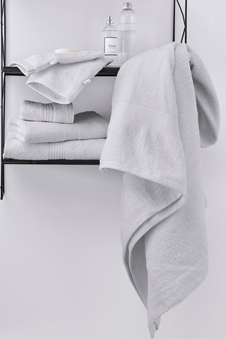 2 serviettes de toilette - Craie - 50 x 90 cm