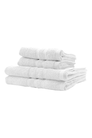 2 serviettes de toilette - Craie - 50 x 90 cm