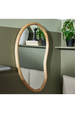 Miroir - 50 x 70 cm - Imitation bois