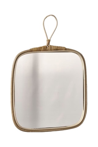 Miroir en rotin - 37 x 28 x 2 cm - Naturel