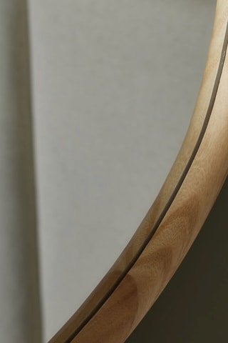 Miroir - 75 x 50 cm - Imitation bois