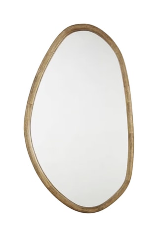 Miroir - 75 x 50 cm - Imitation bois