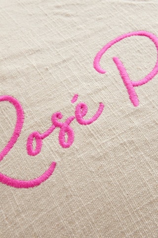 2 coussins - Ecru et rose - 45 x 45 et 30 x 60 cm