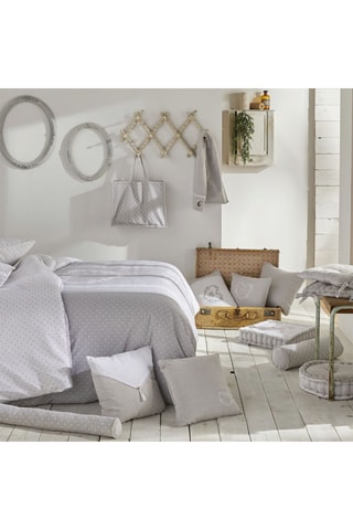 Coussin de sol Constance - Gris - 40 x 12 cm