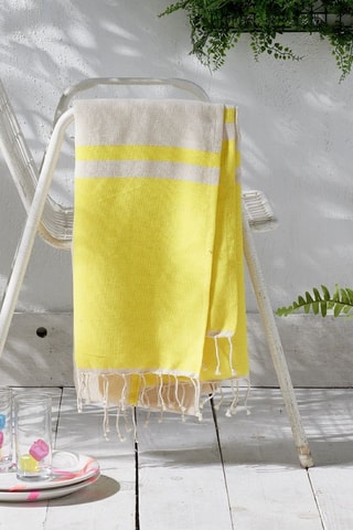 Fouta - Jaune - 100 x 190 cm